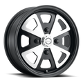 Schnell - Satin Black Machined - 15x5.5 - with +35 offset